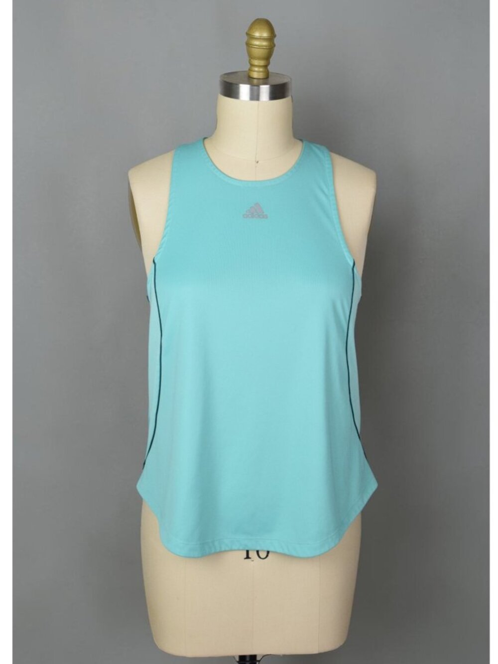 ADIDAS PRIMEBLUE PARLEY WOMEN'S AQUA BLUE RACERBACK RUNNING TANK TOP